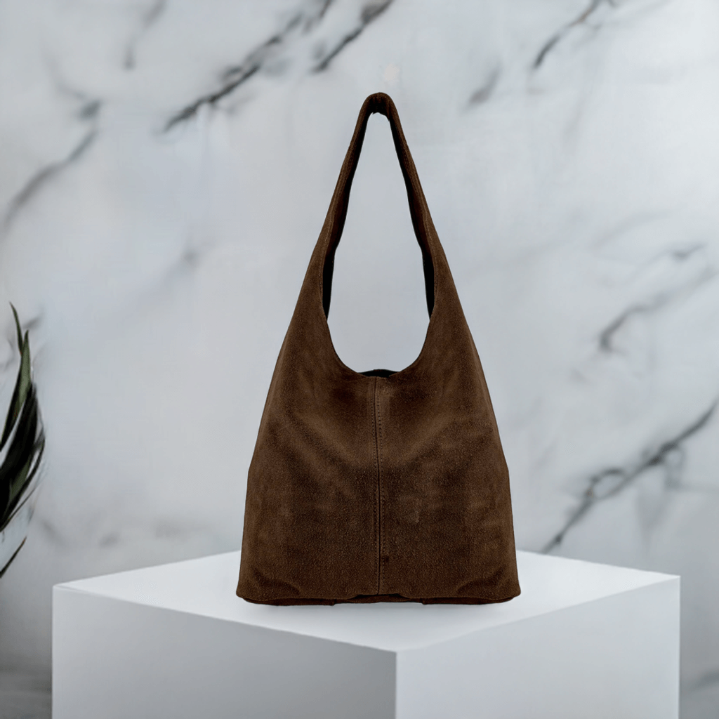 Silvana Suede Leather Hobo Bag