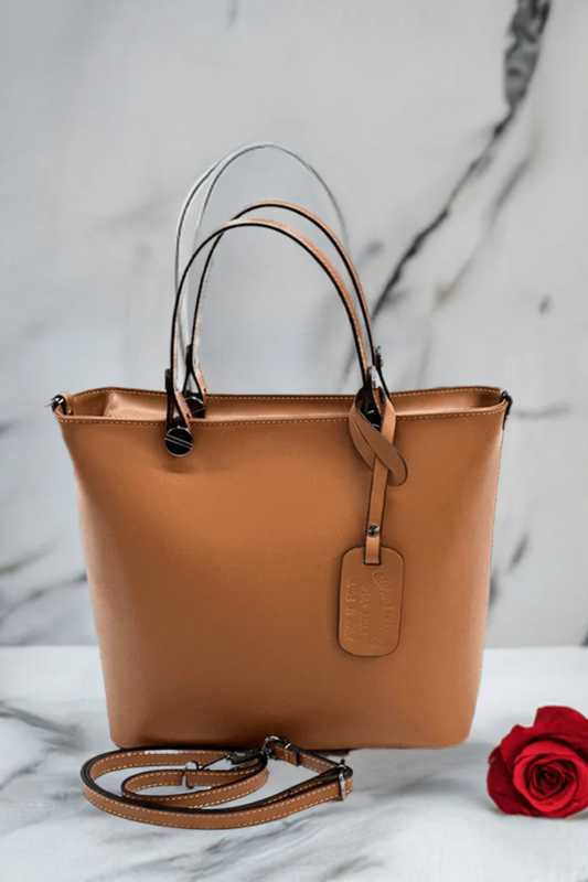 Strutturato Leather Tote Bag
