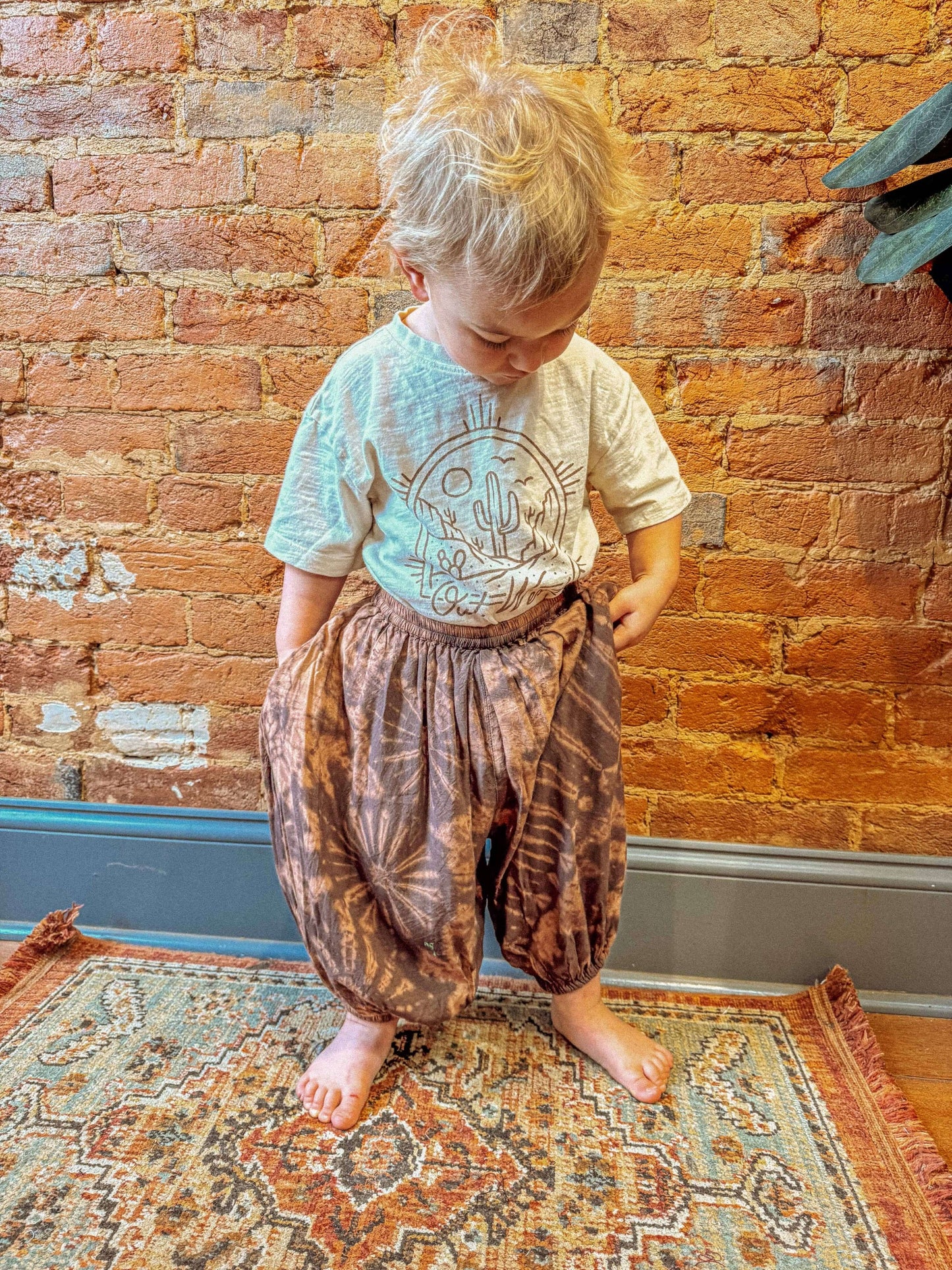 Baby Youth Kids Hippie Boho Tie Dye Pants