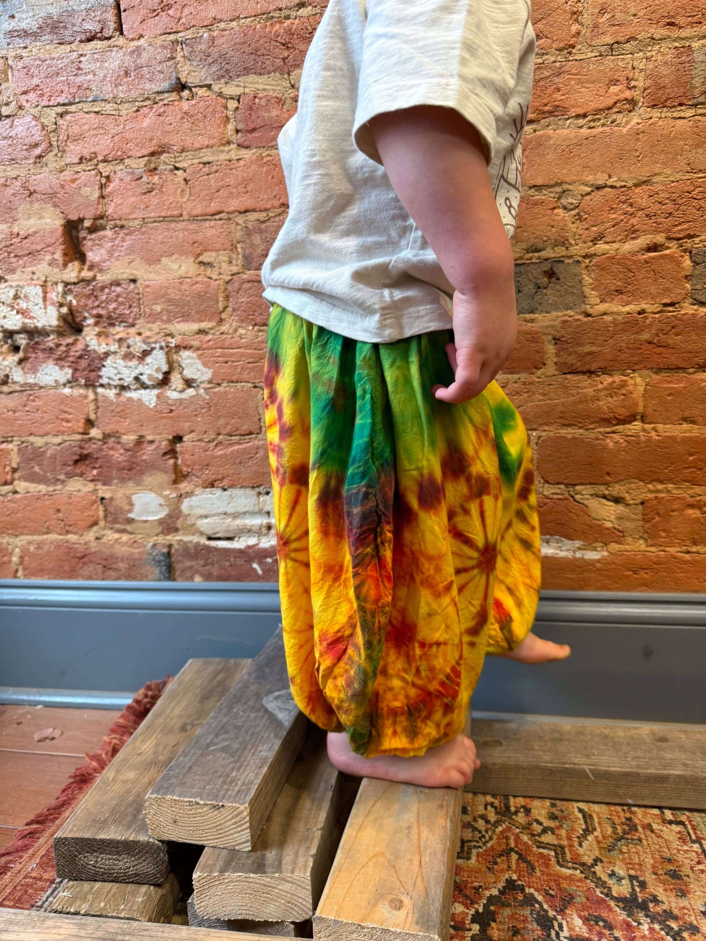 Baby Youth Kids Hippie Boho Tie Dye Pants