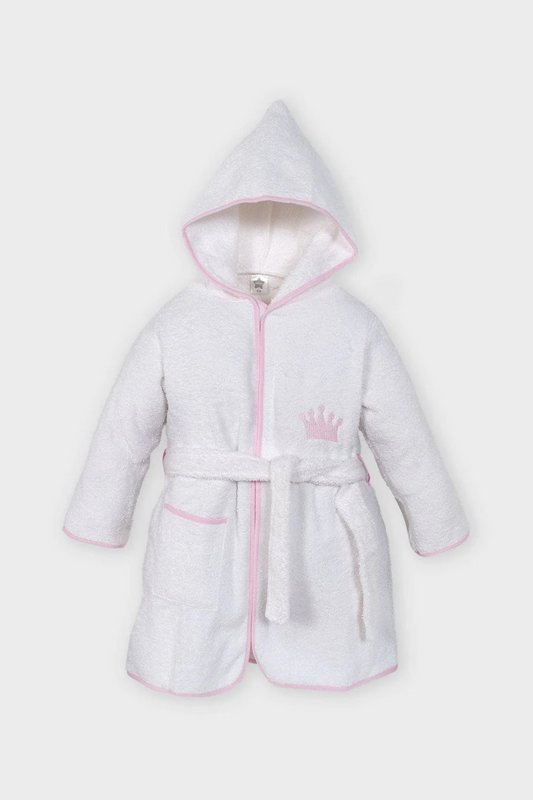 Embroidered Hooded Baby Bathrobe