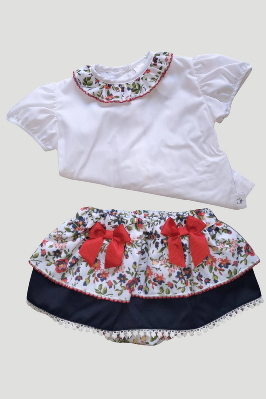 Fluffy Flowery Baby Outfit